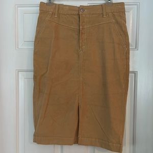 We The Free tan corduroy pencil skirt -29